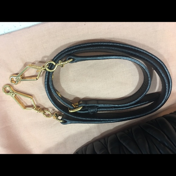 Miu Miu matelasse black leather bag - Picture 6 of 6